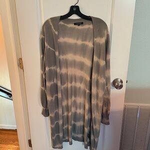 Olivaceous Beige Knit Duster Sweater